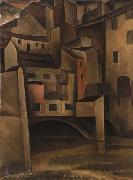 Leo Gestel Ponte Vecchio oil painting